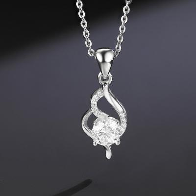 China Fashionable Zircon Diamond Rhodium Plating Pendant from JON 925 Sterling Silver Pendant Jewelry Women for sale