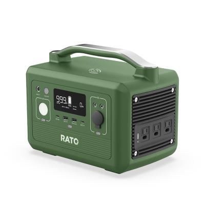 China RATO 500w Home or Outdoor Portable Eu Banks Station Output Power Generator with Solar for sale