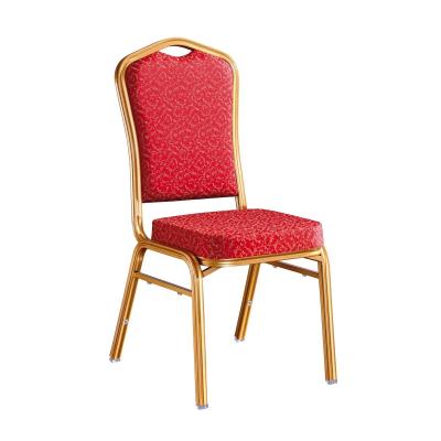 China Modern Top Sale Factory Hotel Dining And Durable Aluminum Meeting And Wedding Party Stacking Banquet Chair for sale