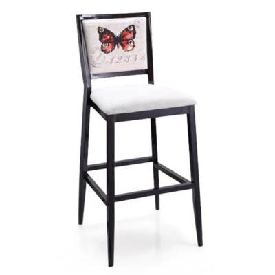 China Modern High End Quality Butterfly Crackle Bar Chair Modern Simple Fashion Style Hot Sale Luxury Hotel Bar Stool for sale