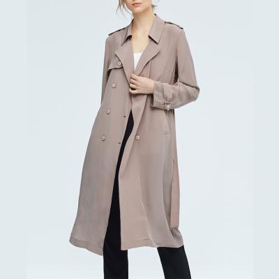 China Solid QUICK DRY ladies coat long for women casual coat for women plus size women waterproof trench coat long for sale