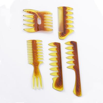 China Two Sided Classic Barber Hairdressing Comb Antis Static Back Main Beard Styling Comb for sale