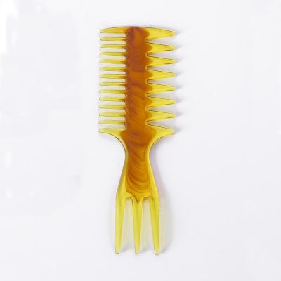 China Salon Hair Stylists Comb 5 in 1 Fish Tail Bone Shape Hair Extensions Styling Detangling Coloring Comb for Slicked-back Release for sale