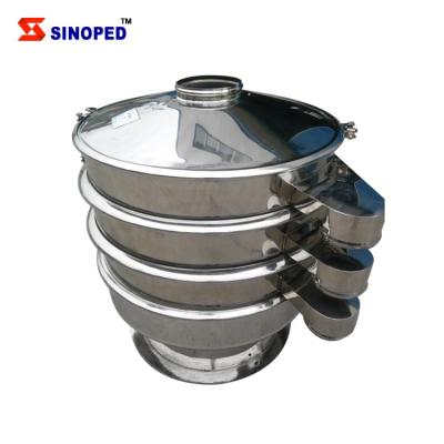 China Pharmacy Circular Mud Liquid Filtering Rotary Vibration Screen for sale