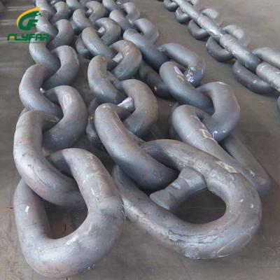 China Marine Standard Steel Anchor Chain Cable For Large Size Boat With Certificate for sale