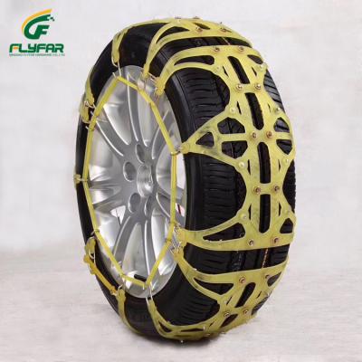 China Car Truck Tractor Forklift TPU Tire Rubber Plastic Snow Chain For Winter Anti Jump Chain for sale