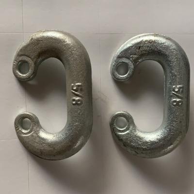 China Drag Chain Hot Dip Galvanized Chain Link Connecting Repair Lap Link Chain Link for sale