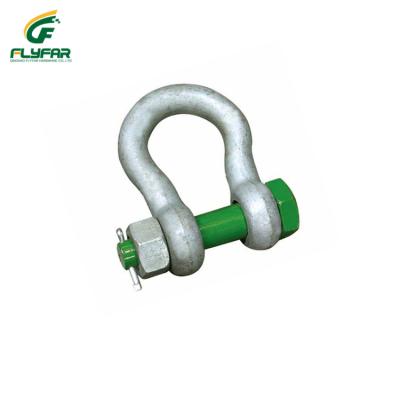 China Automotive Industry US Standard Drop Forged Omega Shape Arc Shackle With Safety Bolt Pin for sale