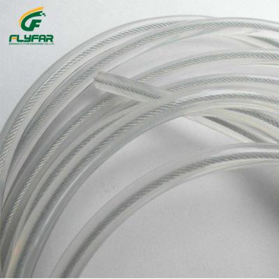 China Rope Transparent PVC Coating Galvanized Steel Wire Rope for sale