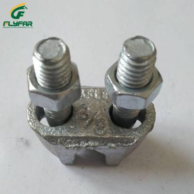 China Galvanized Steel or Stainless Steel Adjustable Cable Wire Rope Clip Use for Steel Wire Rope for sale