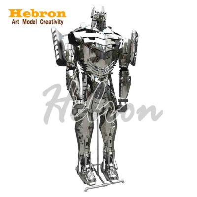 China China modern art large decoration robot outdoor sculpture in stainless steel metal sculpture flower for sale for sale