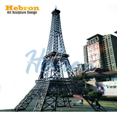 China Large China Size Metal Eiffel Tower For French Square Eiffel Tower Statue Led Eiffel Tower for sale