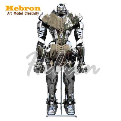 China China Sculpture Custom Large Outdoor Metal Art Stainless Steel Abstract Robot Err Optimus Sculpture for sale