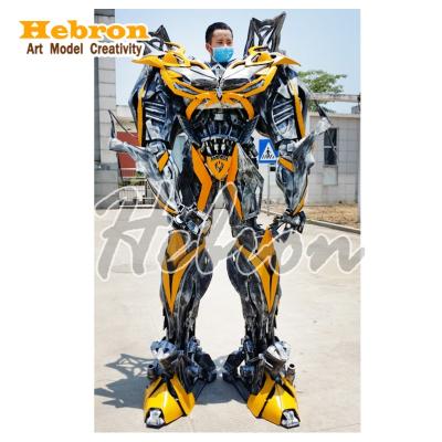 China Wedding Life Size Realistic Adult Attractive Decoration Transformer Performance Robot Costume Bumble Bee For TV Show Robotic Custom for sale