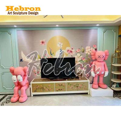 China China Kaw Rose Bearbrick Figure Store Door Decoration Resin Sesame Street Dolls Gifts Sitting Home Figurines for sale