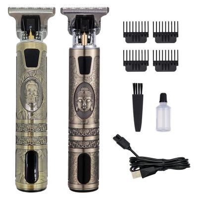 China Car Vintage T9 Professional Hair Trimmers For Men Cordless Portable Mens Grooming Clippers for sale