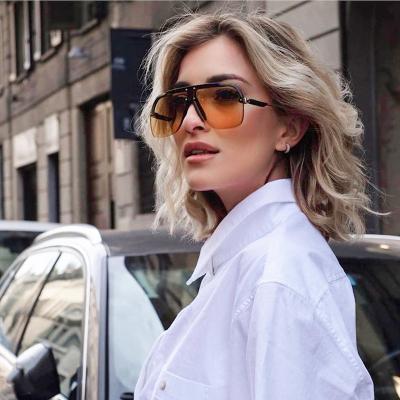 China Fashion Sunglasses FDA95260 Fashion New Retro Big Frame Sunglasses Woman Cat 3 Sun Glasses UV400 Vintage Sun Glasses for sale