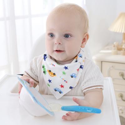 China Wholesale Washable Baby Bib Cotton Baby Triangle Bandana Products Kids Cartoon Bib Saliva Towel Baby Triangle Towel for sale