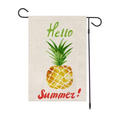 China Custom Outdoor Hanging Print Double Sided 12x18 Burlap Autumn Garden Home Decorative Flag Halloween for sale