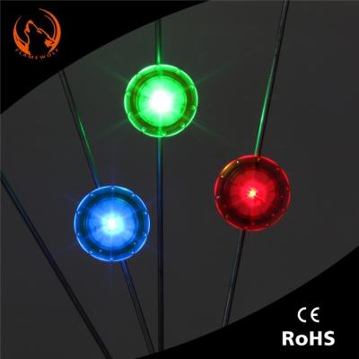 China Steady / Flashing / On / Off Led Button Battery Cycling Lamp Spoke Bicycle Wheel Light for sale