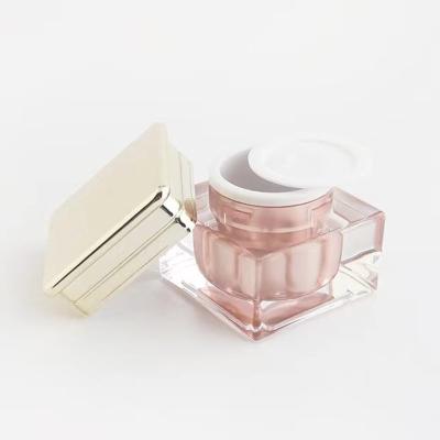 China Acrylic Skincare Container Acrylic Cosmetic Cream Lotion Bottle for sale