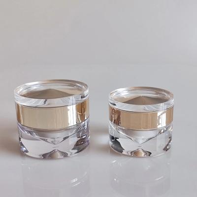 China 100ml Acrylic Airless Pump Face Lotion Cosmetics Bottle Cream Jar Set for sale