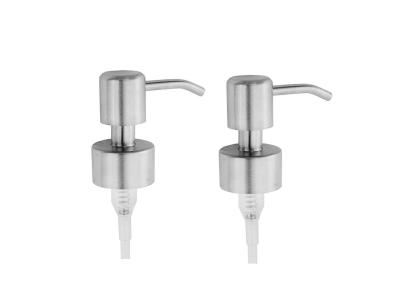 China Aluminum Silver Liquid Soap Dispenser Pump Customized Tube Length for sale