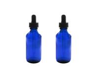 China Blue Empty Essential Oil Bottles  Storing Perfumes Chemistry Chemicals for sale