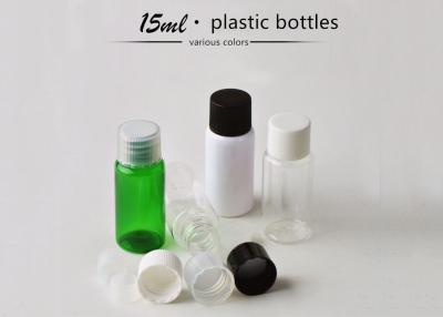 China Empty Round Flat Shape Plastic Cosmetic Bottles PET PP Material For Personal Care Products for sale