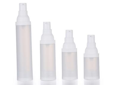 China 15ml de plastic Kosmetische Pompflessen Zonder lucht berijpten Transparant Te koop