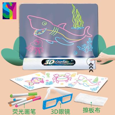 China KOSTA Factory Price Rgb Light Dinosaur Box Sign Light Box Restaurant Nightclub Bar Table Magic Painting 3D Drawing Board for sale