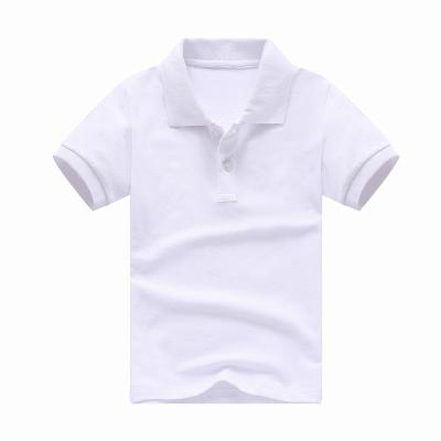 China Breathable Children's summer solid color short-sleeved T-shirt boys and girls Polo shirt  Children's Primary kindergarten class T-shirt for sale