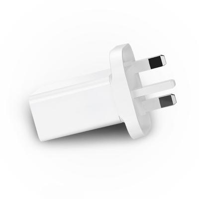 China UK ABS+PC 2A 2.4A AC DC USB Dual Port Android Wall Charger for iPhone and Samsung for sale