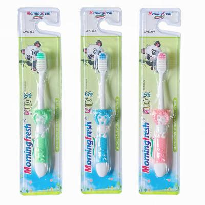 China Toothbrush launch children's factory direct sales children's home morningfresh cleaning toothbrush gently stiffens gum protection for sale