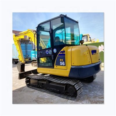 China 5 TON Mini used excavator PC56 second hand excavator good condition mini low price used excavator for sale and low failure 0.12m3 for sale