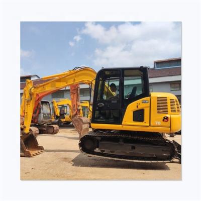 China 7 TON Mini used excavator PC70 second hand excavator good condition mini low price used excavator for sale and low hours 0.3m3 for sale