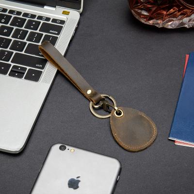 China Funny Drop Shipping Mens Womens Vintage Creative Gift Key Chains Genuine Leather Keychains Personalized Gift Each for sale