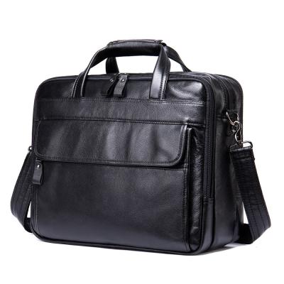 China Westal 8897 high quality vintage 15 inch office laptop bag genuine leather briefcases for men leather briefcase bag for sale