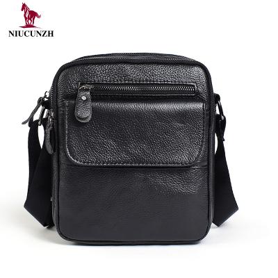 China High Quality Messenger Shoulder Bag Header Layer Cowhide Brand Genuine Leather Sling Should Bag Men for sale