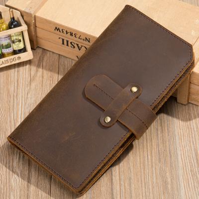 China Funny 7506 Waterproof Simple Vintage Women Clutch Purse Card Holder Money Clip Genuine Leather Wallet For Ladies for sale