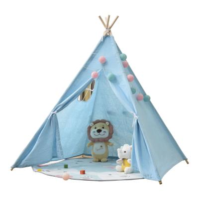 China Softly 1.1M Kids Tent Play Baby Room Portable Indoor Indian Teepee Camping Tent Teepee Outdoor Castle for sale