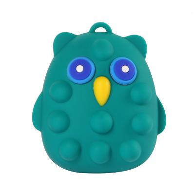 China 2022 Finger Squeeze New Style Night Owl Fidget Push Toy 3D Decompression Silicone Squeeze Balls Soft Squeeze Toys For Kids Toddler Kids for sale