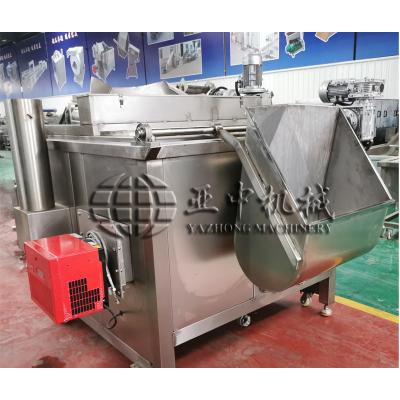 China Namkeen Electric Chicken or Auto Gas Heating Dump Snacks Batch Fryer for sale