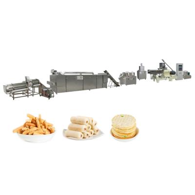 China High Capacity Yazhong Core Snacks Filling Processing Line Cream Puff Filling Puff Snacks Processing Line Machine for sale