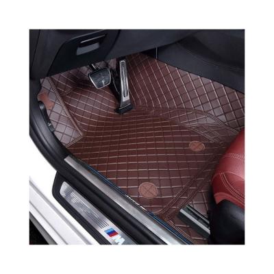 China Full Coverage No Thickness Comfortable High Quality Diamond Lattice Car Mats Soft Modern Leather Blind Spot for sale