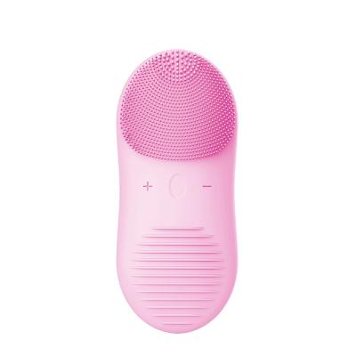 China Silicone Sonic Face Brush Facial Cleaner DEEP CLEANING Electric Facial Cleansing Brush for sale