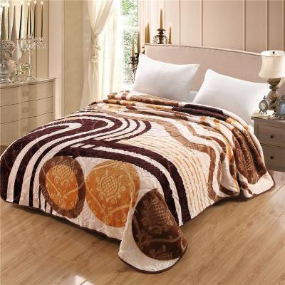 China PASSIONATE Hot Sale Blanket Factory Classic Luxury Turkish Bedroom Pattern Embossed Mink Blanket For Middle East for sale