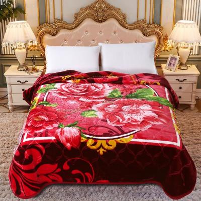 China Wholesale OEM & OBM PORTABLE Arabic Korean Style Embossed Raschel Bedding Covering Hotel Supermarket Camping Embossed Home Supplier for sale