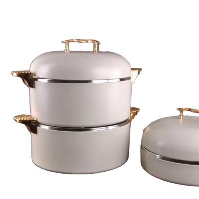 China Home.Restaurant.Bar.Hotel.Wedding 2021New Insulated Tank Insulation Barrel Food Warmer Set Chafing Dish Pot Hotel Storage or Hot Sealing Home Use Heat for sale