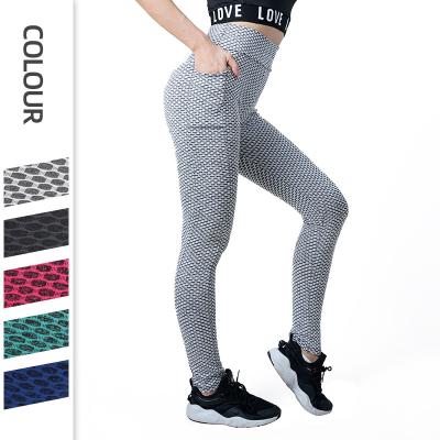 China Wholesale breathable 95%POLYESTER 5%SPANDEX plus size yoga gym tights gaiters with pocket for women for sale